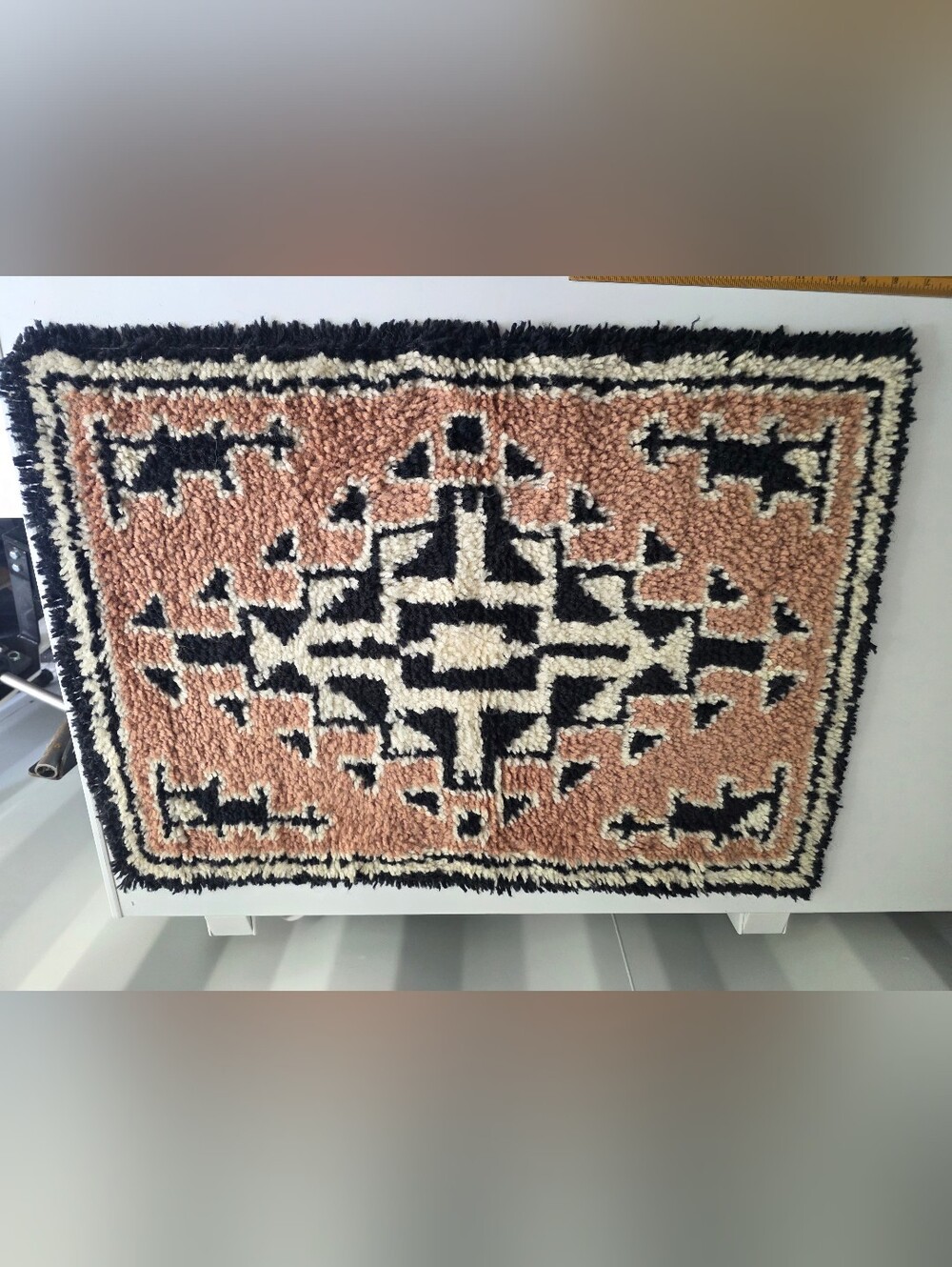 Vintage Latch Hook Rug